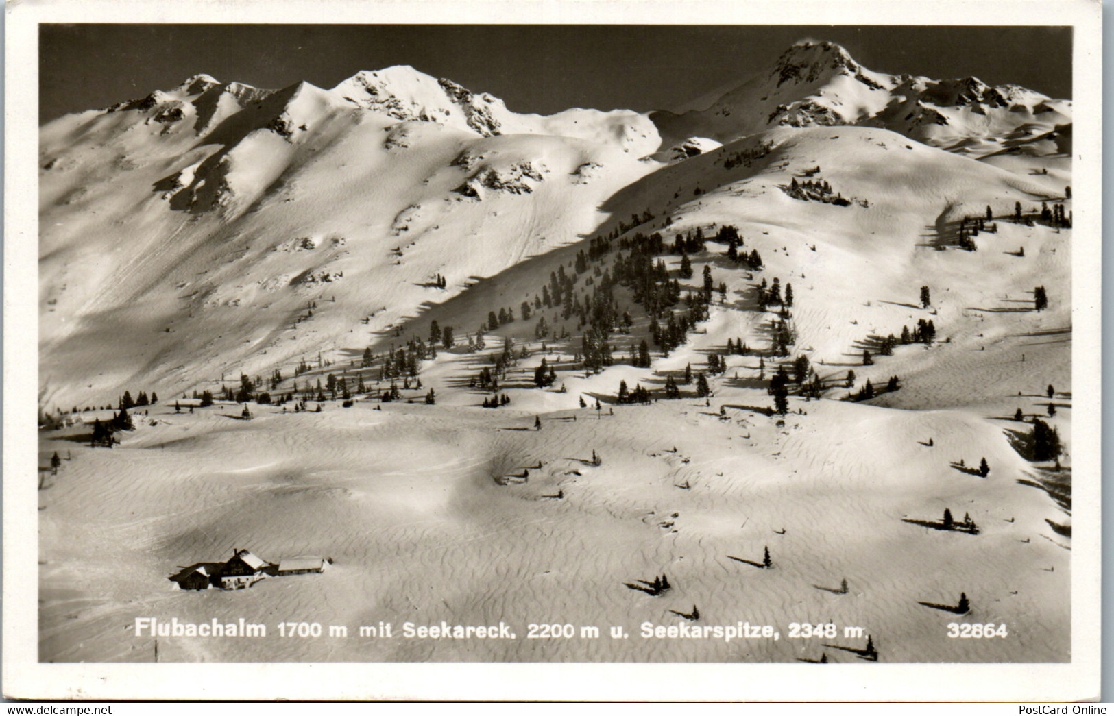 34085 - Salzburg - Flubachalm Mit Seekareck U. Seekarspitze , Radstädter Tauern , Schihütte - Gelaufen 1950 - Radstadt