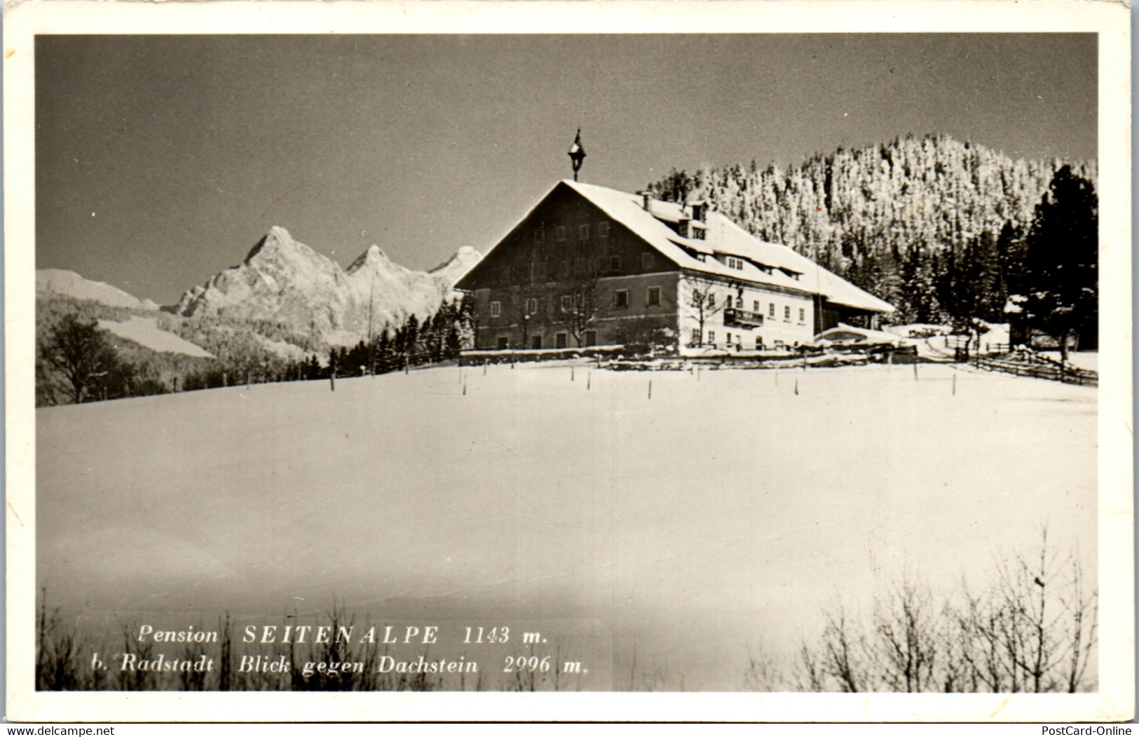 34094 - Salzburg - Radstadt , Pension Seiten Alpe , Seitenalpe , Blick Gegen Dachstein , A. H. Arnold - Nicht Gelaufen - Radstadt