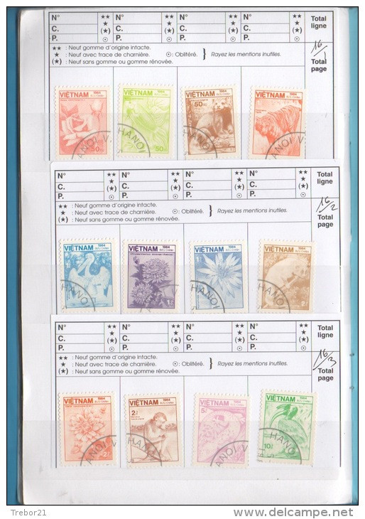 Carnet du  VIET-NAM  - 9 scans. Cote Yvert = 361 €uros