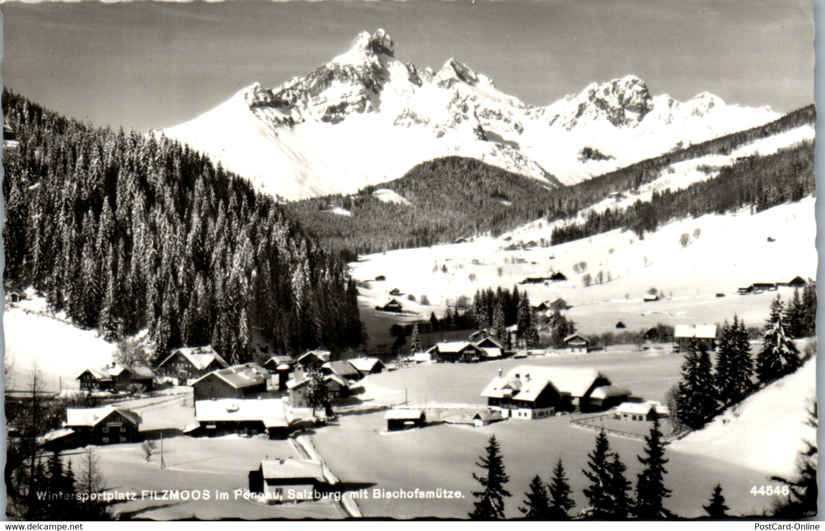 34128 - Salzburg - Filzmoos Im Pongau Mit Bischofsmütze - Gelaufen 1958 - Filzmoos