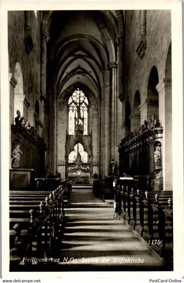 34161 - Niederösterreich - Heiligenkreiz , Inners Der Stiftskirche - Gelaufen 1953 - Heiligenkreuz