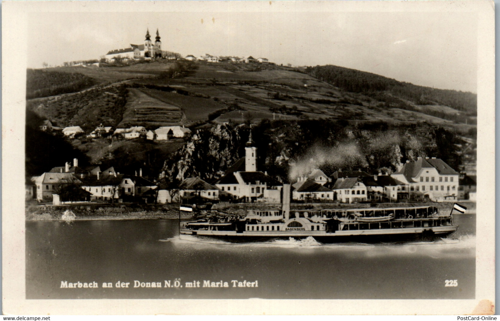 34183 - Niederösterreich - Marbach An Der Donau Mit Maria Taferl , Dampfer Babenberg - Nicht Gelaufen 1949 - Maria Taferl