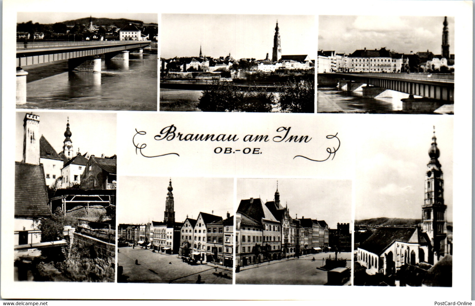 34199 - Oberösterreich - Braunau Am Inn , Mehrbildkarte - Nicht Gelaufen 1957 - Braunau