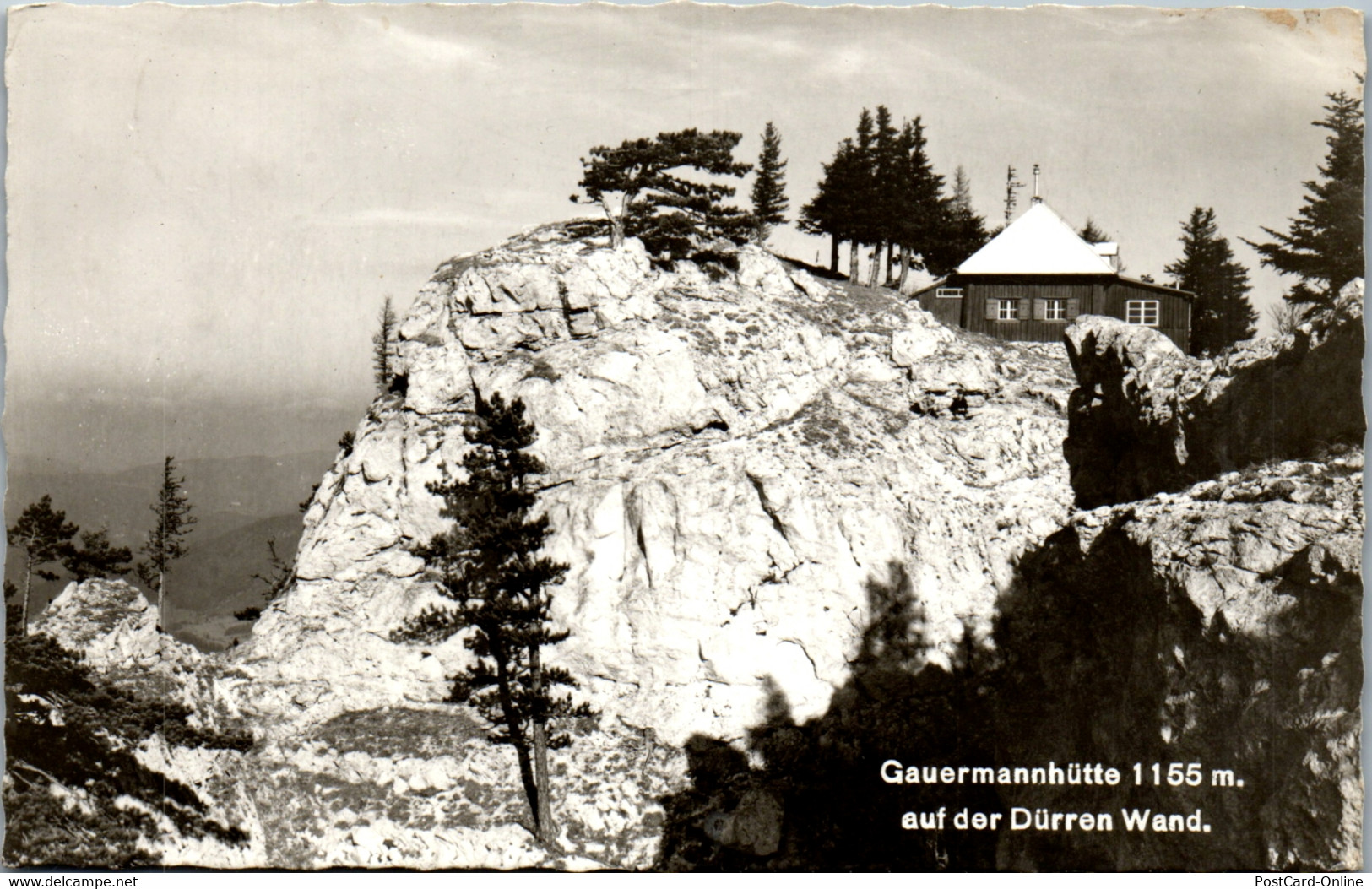 34621 - Niederösterreich - Miesenbach , Gauermannhütte Auf Der Dürren Wand - Gelaufen 1971 - Wiener Neustadt