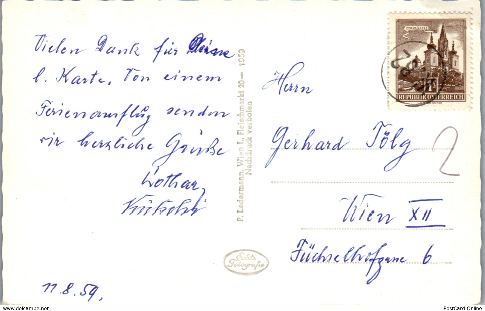 34626 - Niederösterreich - St. Corona Am Wechsel , Alpl , Sonnwendstein , Rax - Gelaufen 1959 - Wechsel