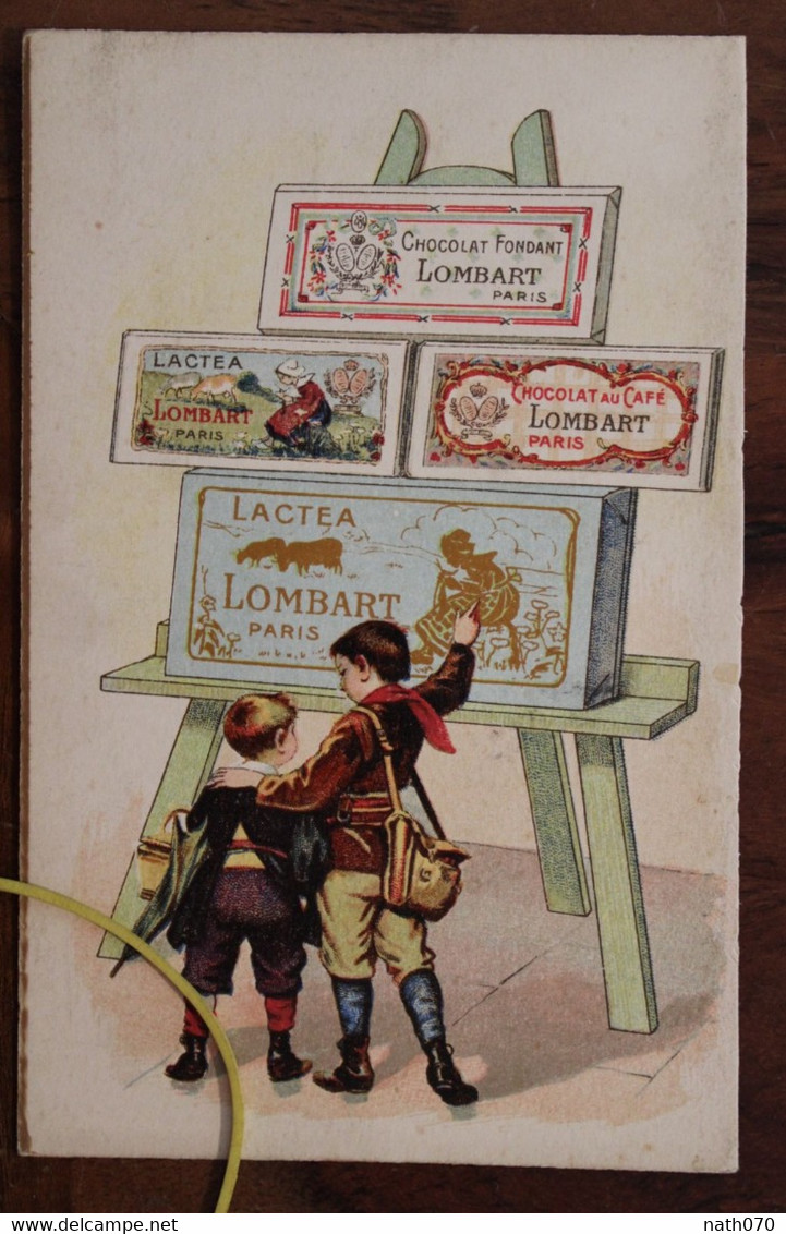 1910's CPA Ak Publicité Pub Illustrateur Chocolat Lombart Lactea Litho - Advertising