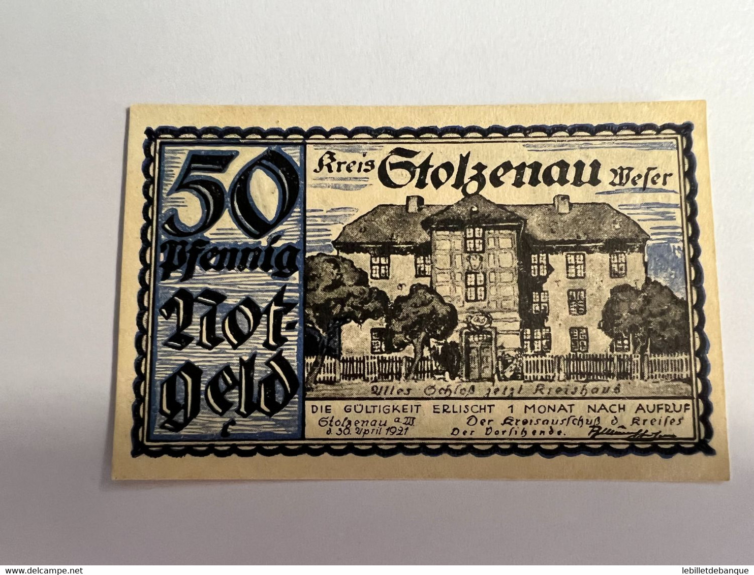 Allemagne Notgel Stolzenau 50 Pfennig - Collections