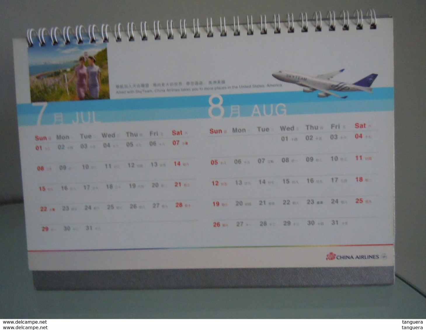 Kalender Calendrier Calendar 2012 China Airlines Form. 24,5 X 18 Cm - Grand Format : 2001-...