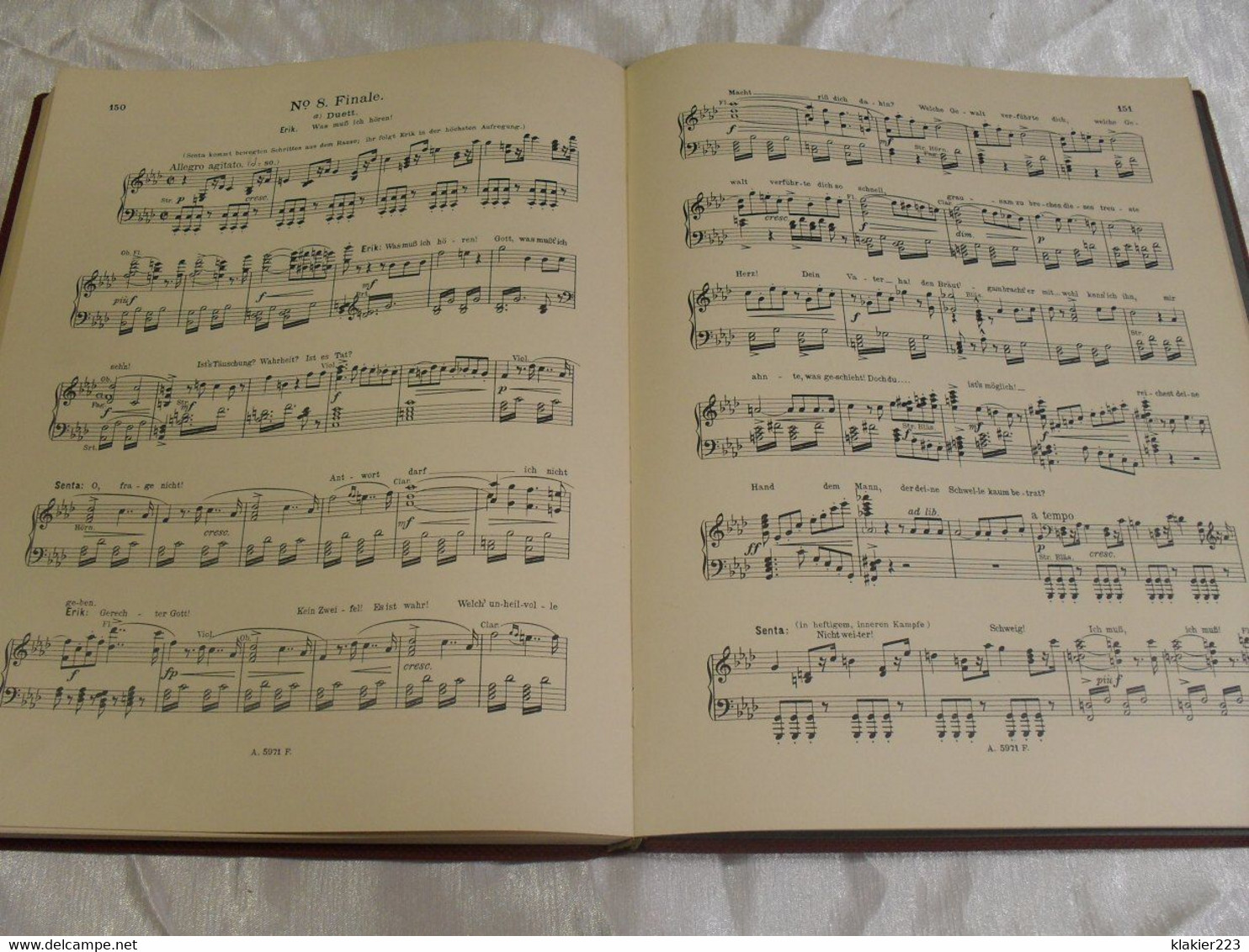 Musiknoten, Wagner Der Fliegende Holländer, Vor 1939 - Musique