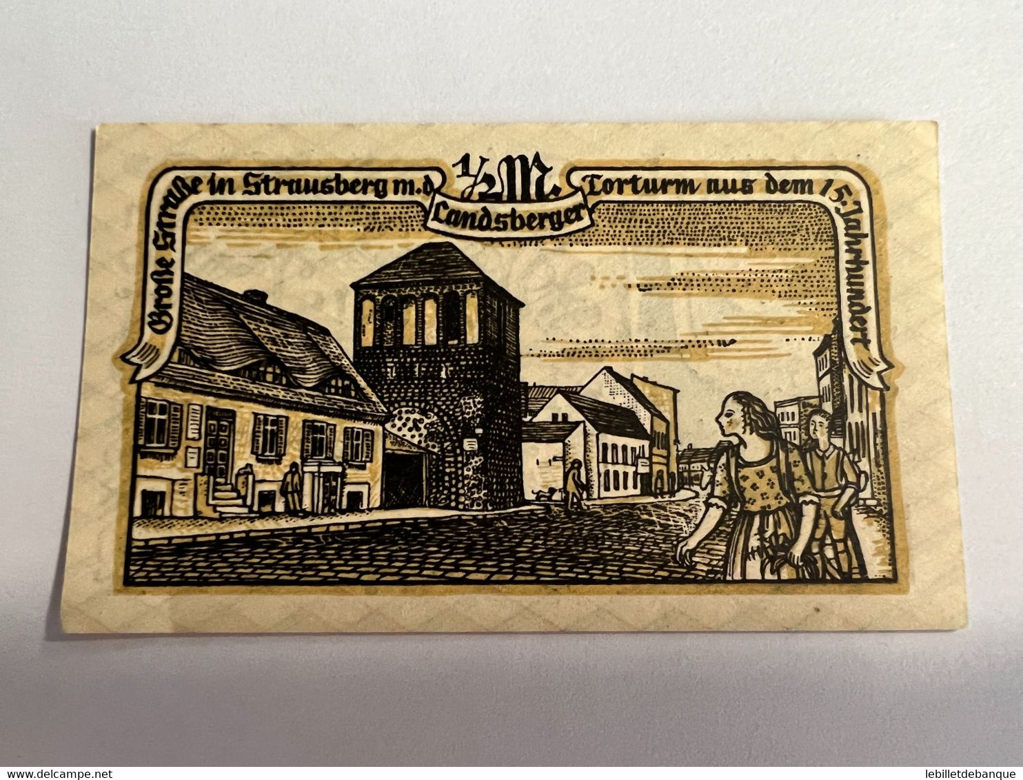 Allemagne Notgel Strausberg 1/2 Mark - Collections