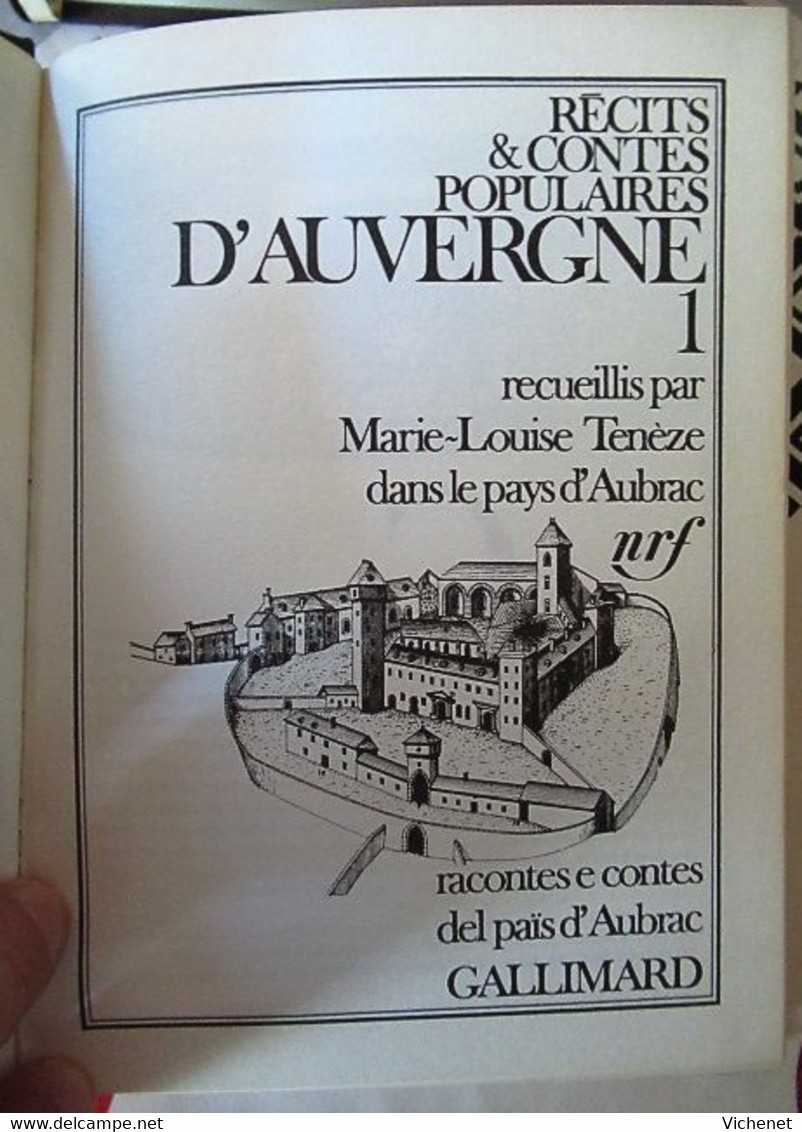 Récits Et Contes Populaires D' Auvergne - Tome 1 - Recueillis Par Marie-Louise Tenèze Dans Le Pays D'Aubrac - Auvergne