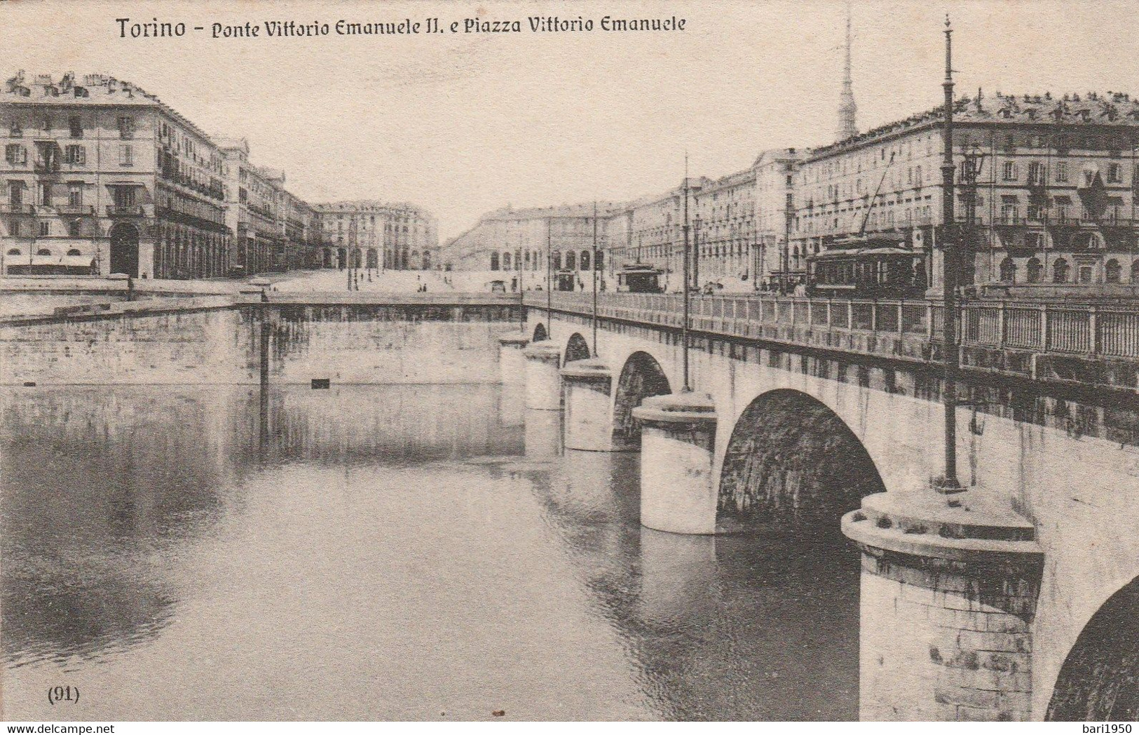 Torino - Ponte Vittorio Emanuele II, E Piazza Vittorio Emanuele - Brücken