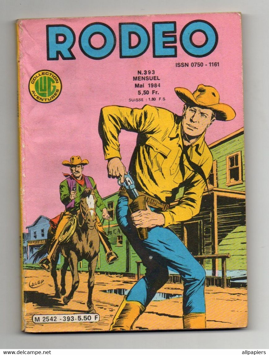 Rodéo N°393 Tex - Youri Thunderbolt - Le Football - Alfred Hitchcock De 1984 - Rodeo