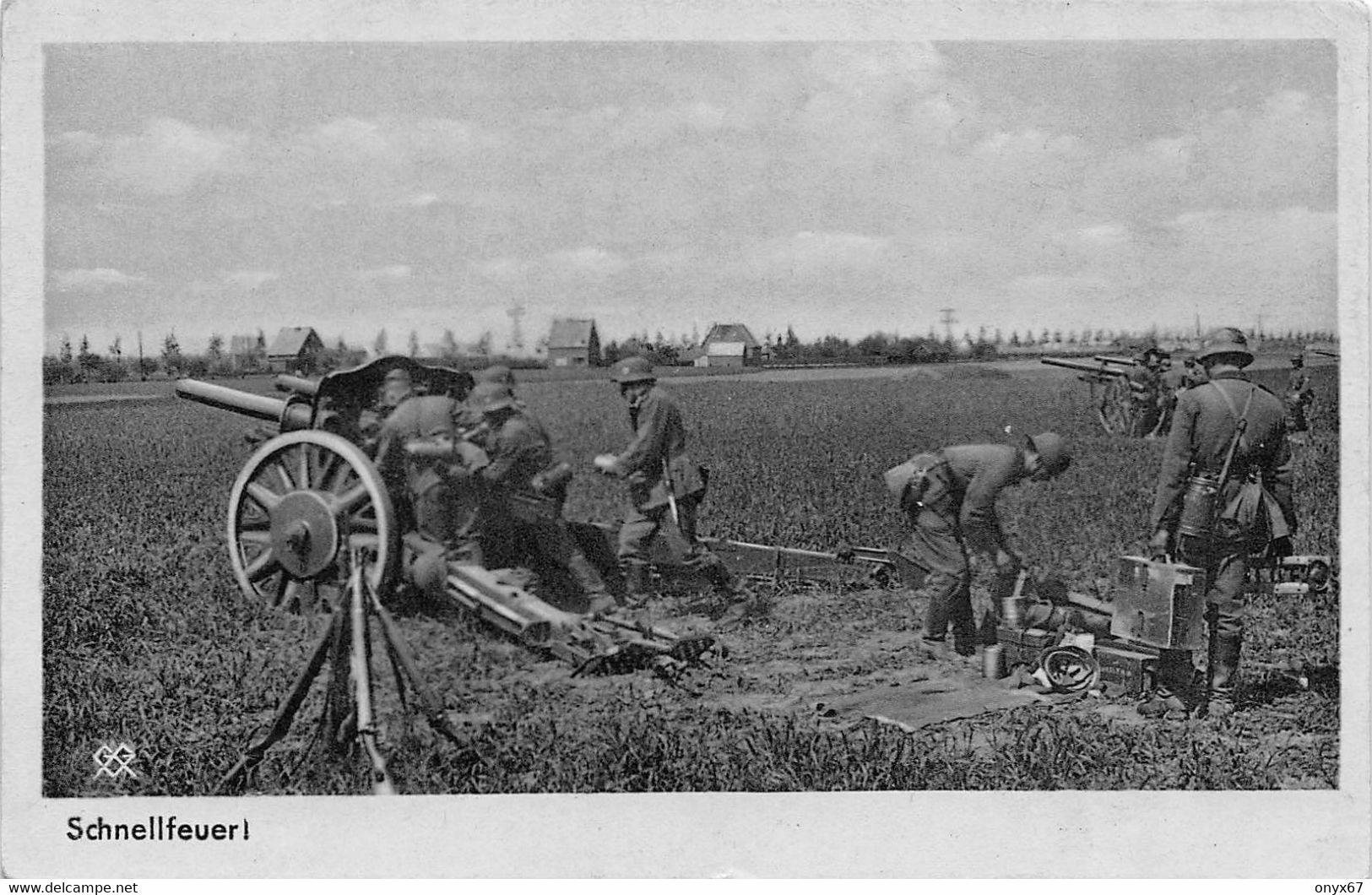 Canon Artillerie-Guerre-Krieg WW2-Oberkommandos-Wehrmacht-Reich-WW2-Militär-Propaganda - Guerre 1939-45