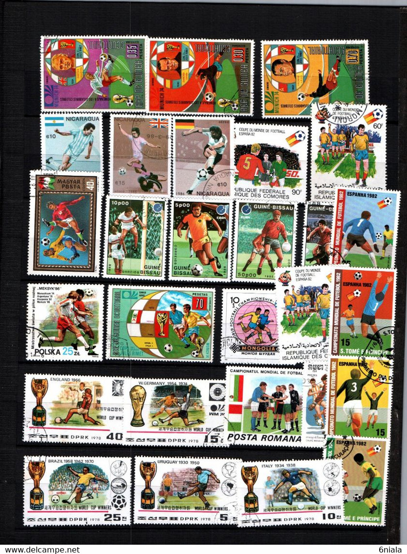 7654 Lot De TIMBRES  FOOTBALL  FOOT Divers Coupe Du  Monde - Other & Unclassified