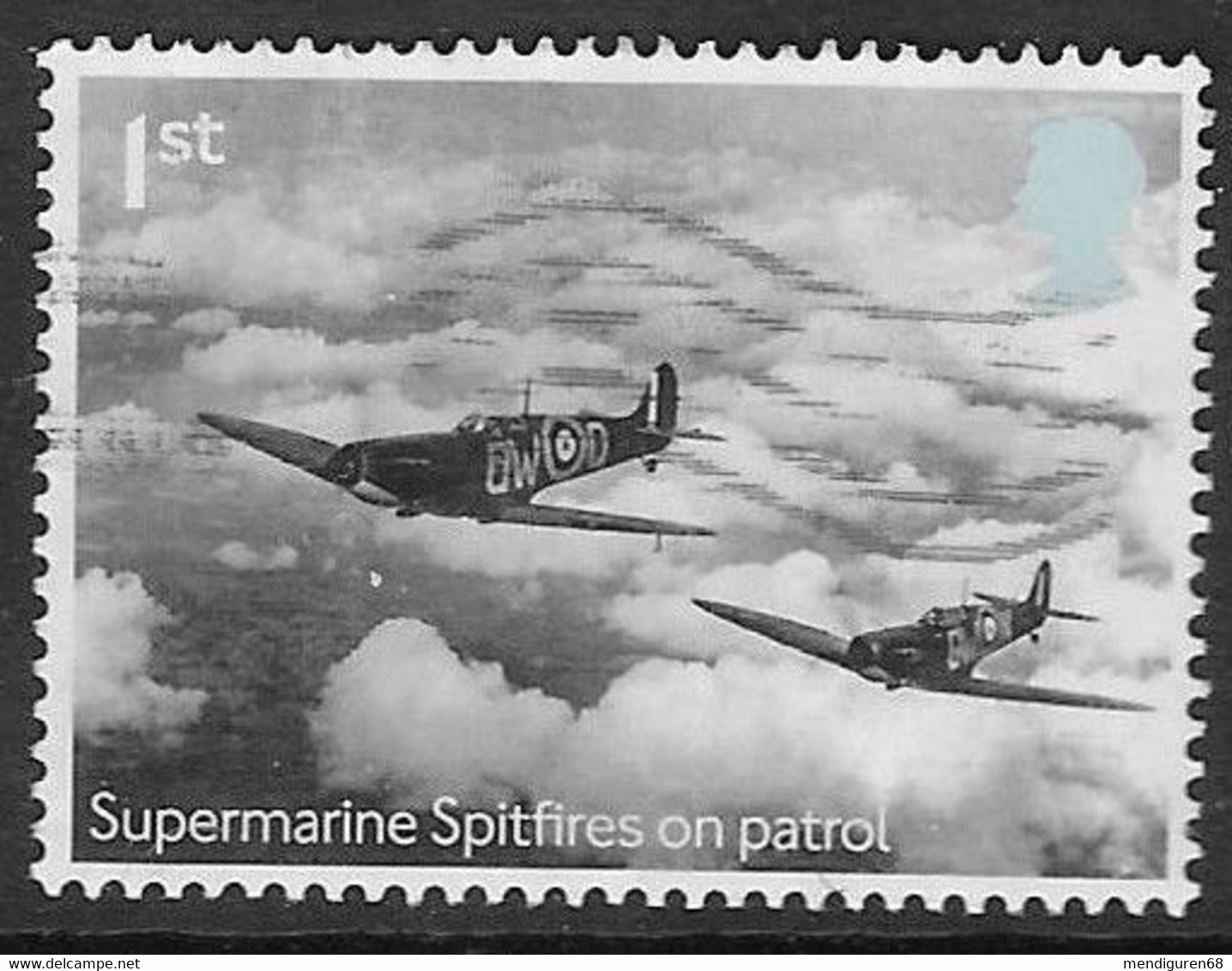 GROSSBRITANNIEN GRANDE BRETAGNE GB 2015 BATTLE OF BRITAIN:CALL TO ENGAGE ENEMY AIRCRAFT 1S USED SG 3735C MI 3464 YT 4182 - Lettres & Documents