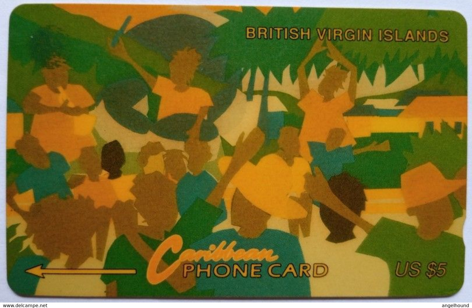 BVI Cable And Wireless US$5 17CBVA " Carnival 1/3 " - Virgin Islands