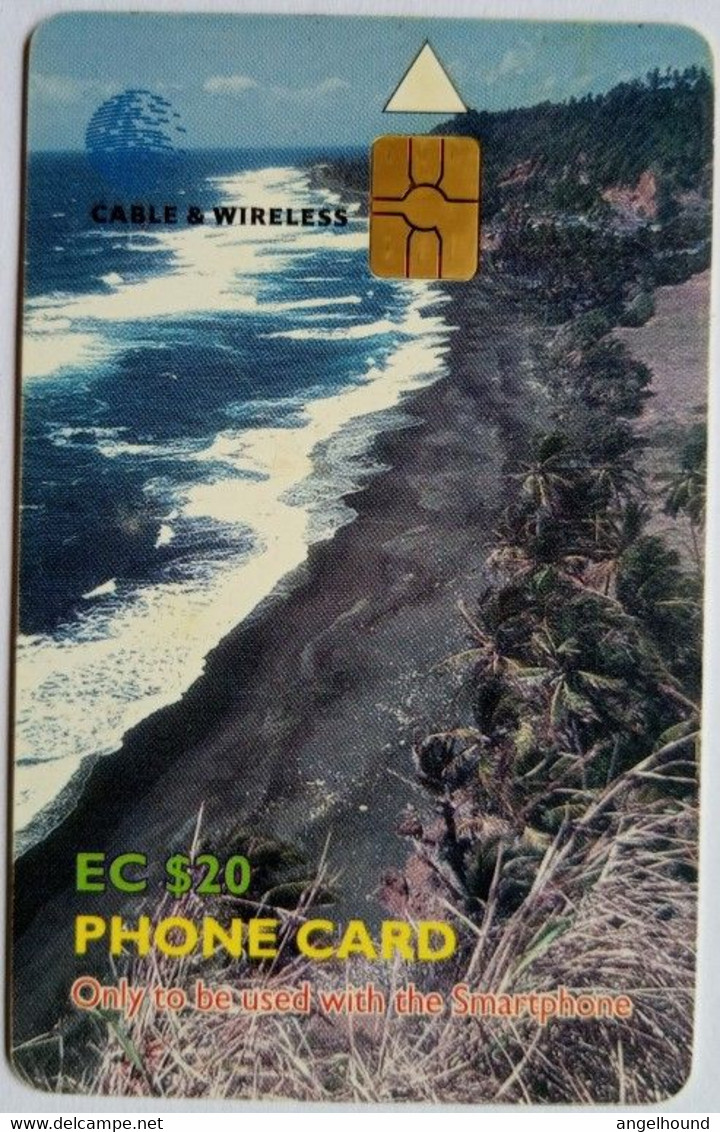 St Vincent Cable And Wireless EC$20 Chip Card " Byera Coastline " - Saint-Vincent-et-les-Grenadines