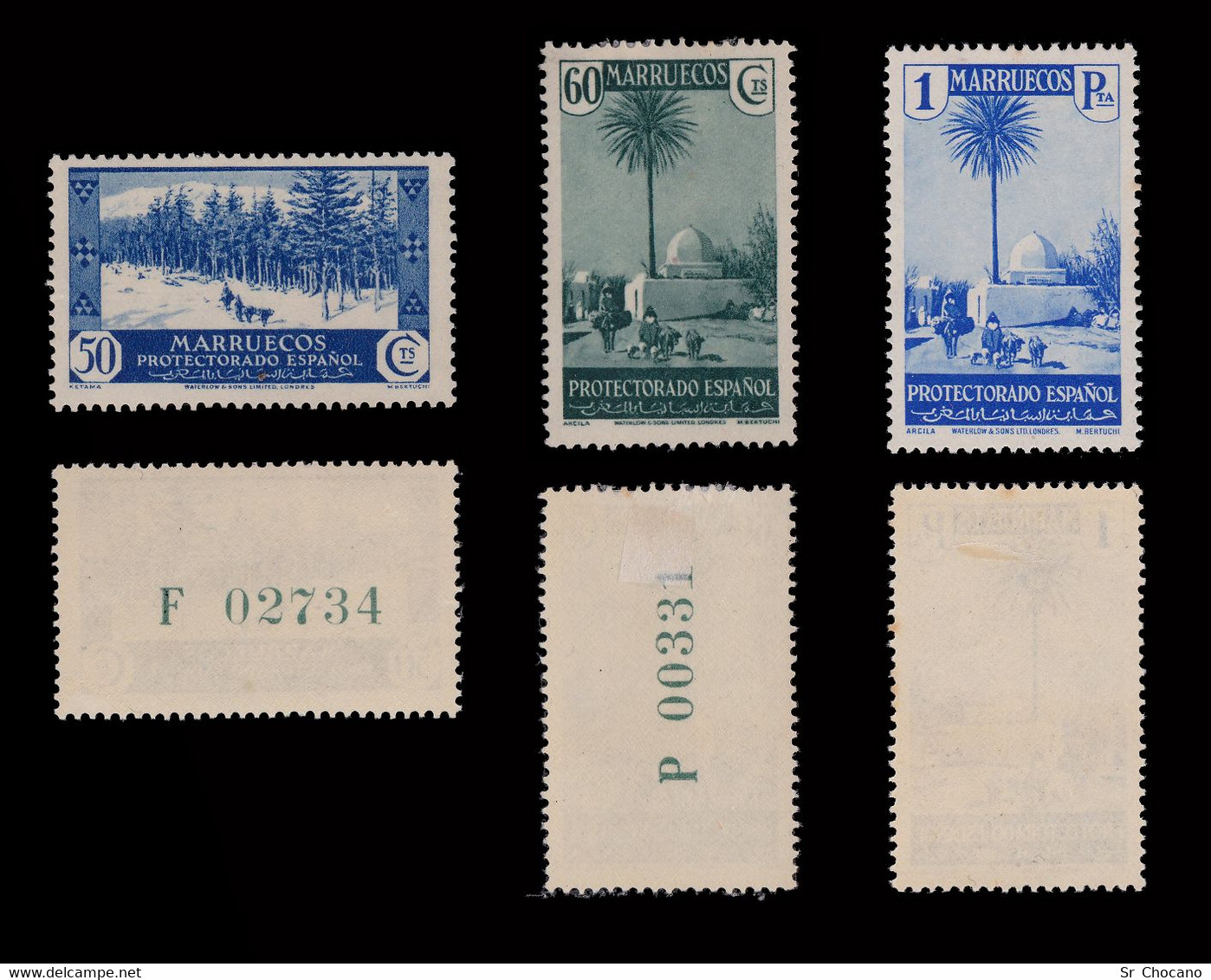 España.MARRUECOS.1935-37.Vistas Paisajes.11 Valores.MNH-MH.Edifil.148-158 - Marruecos Español