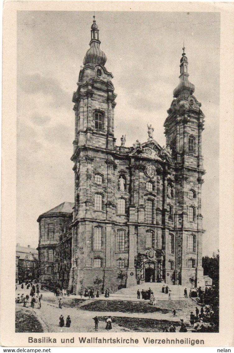 BASILIKA UND WALLFAHRTSKIRCHE VIERZEHNHEILIGEN  -  F. P. - STORIA POSTALE - Lichtenfels