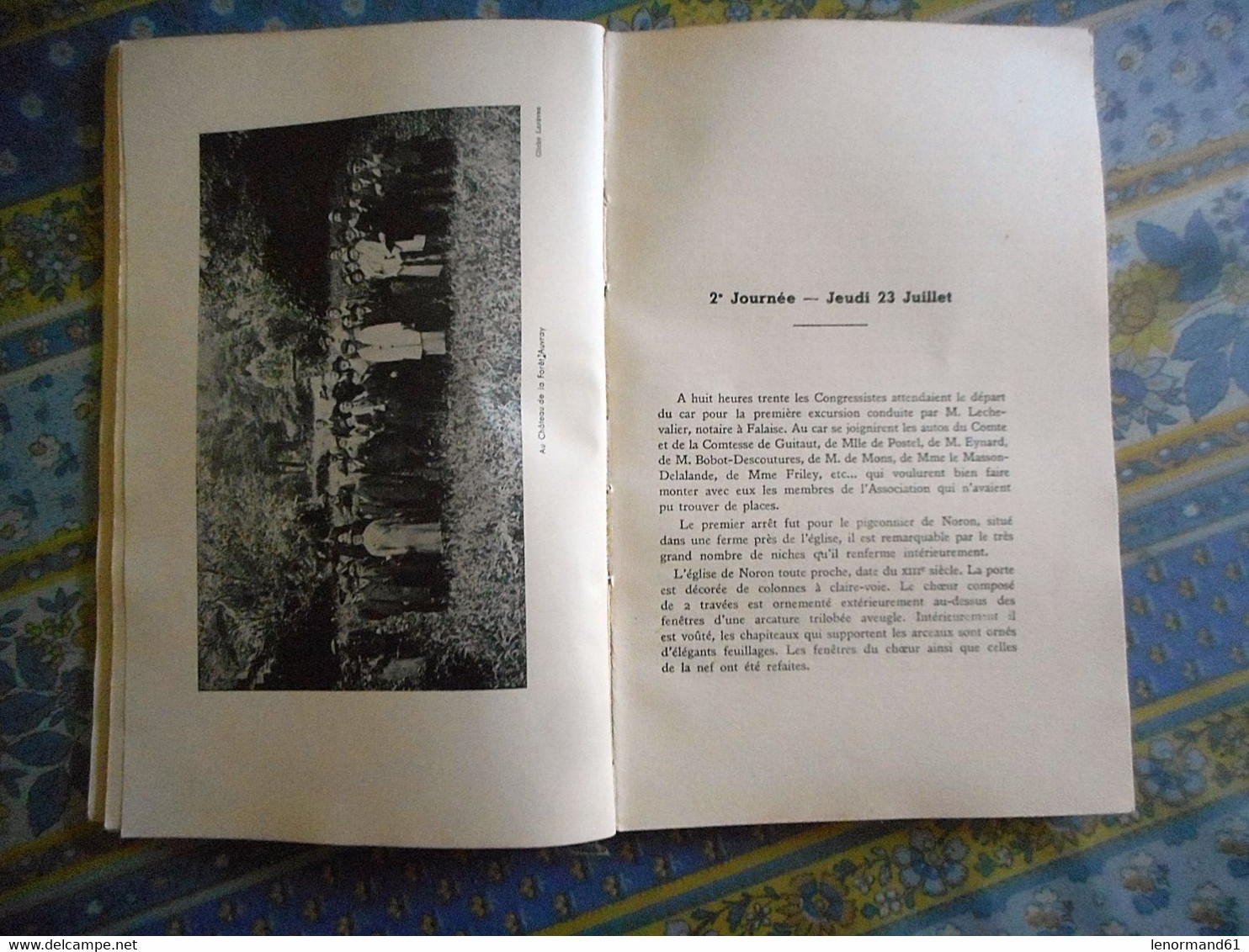 ANNUAIRE DE LA NORMANDIE CONGRES DE FALAISE 1937 POTIGNY NORON FORET AUVRAY AUBIGNY ETC..VOIR Table Matieres - Normandie