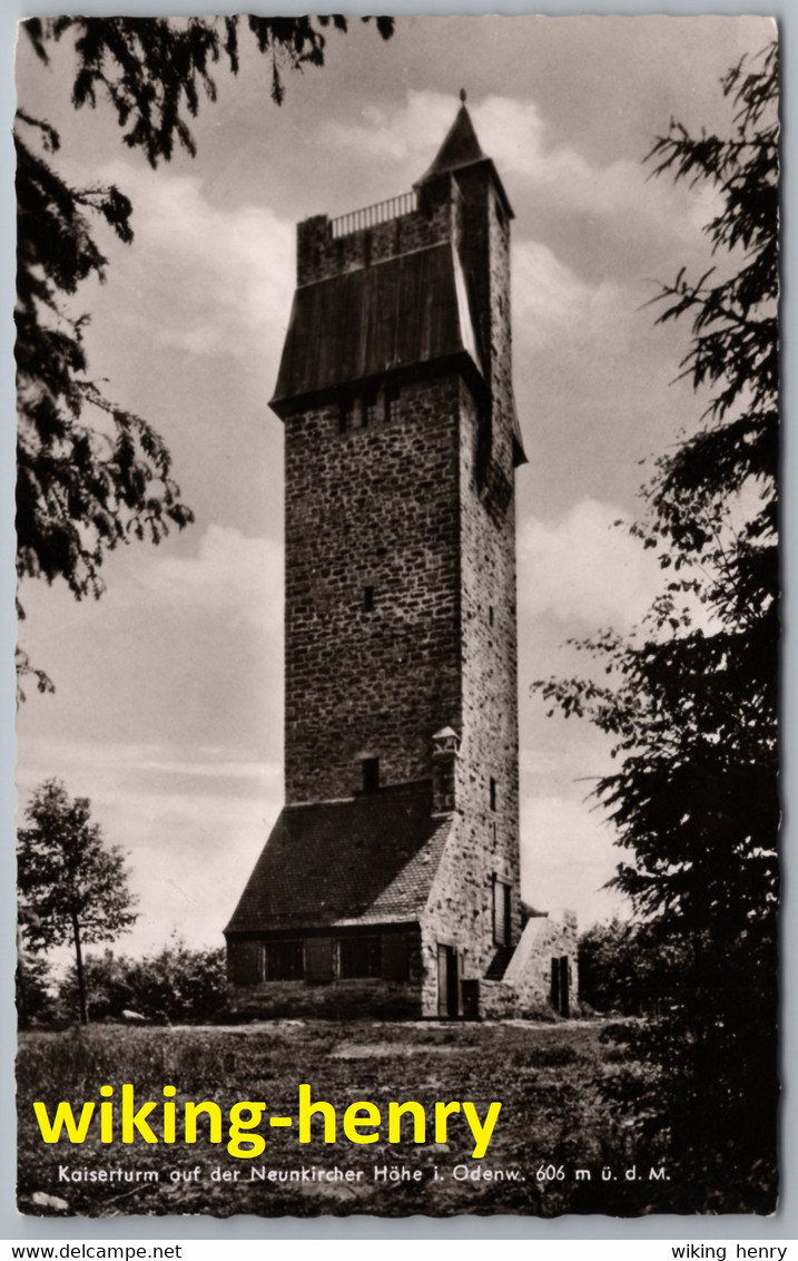 Lautertal - S/w Kaiserturm Auf Der Neunkircher Höhe 1 - Odenwald