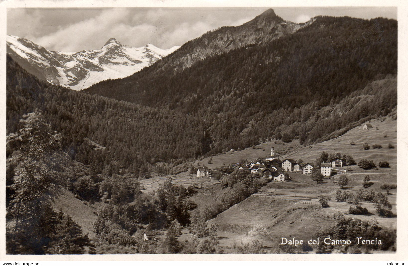 CPA  SUISSE---DALPE COL CAMPO TENCIA - Campo