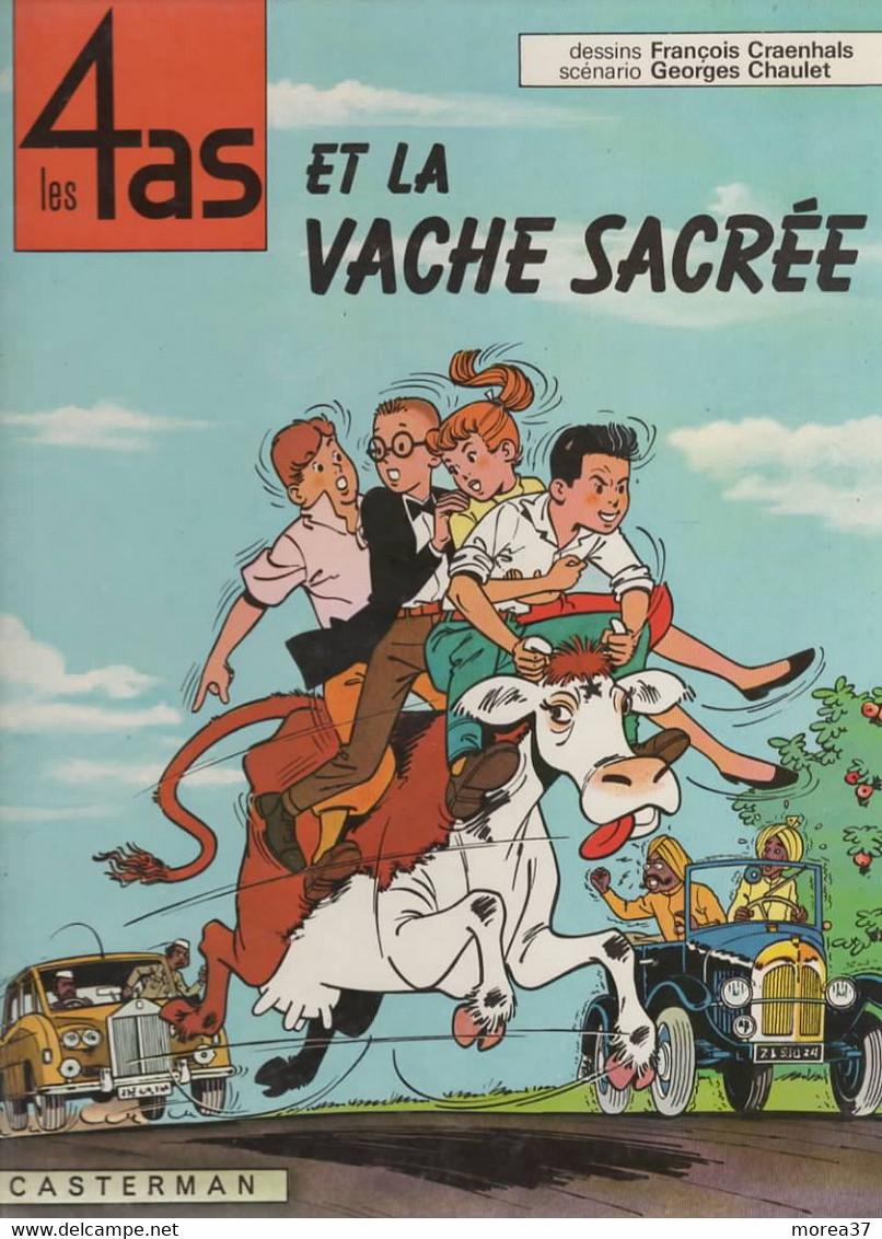 LES 4 AS   Et La Vache Sacrée   De CRAENHALS / CHAULET     CASTERMAN - 4 As, Les