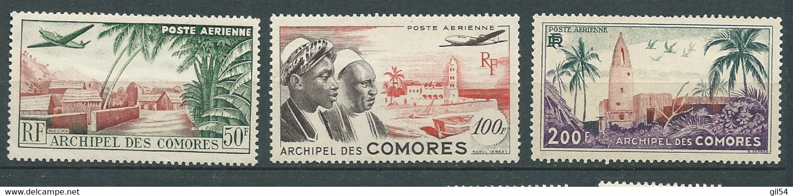 Comores - Aérien è Série Yvert N°1 à 3 ** , 3 Valeurs Neuves Sans Charnière - AE 15102 - Airmail