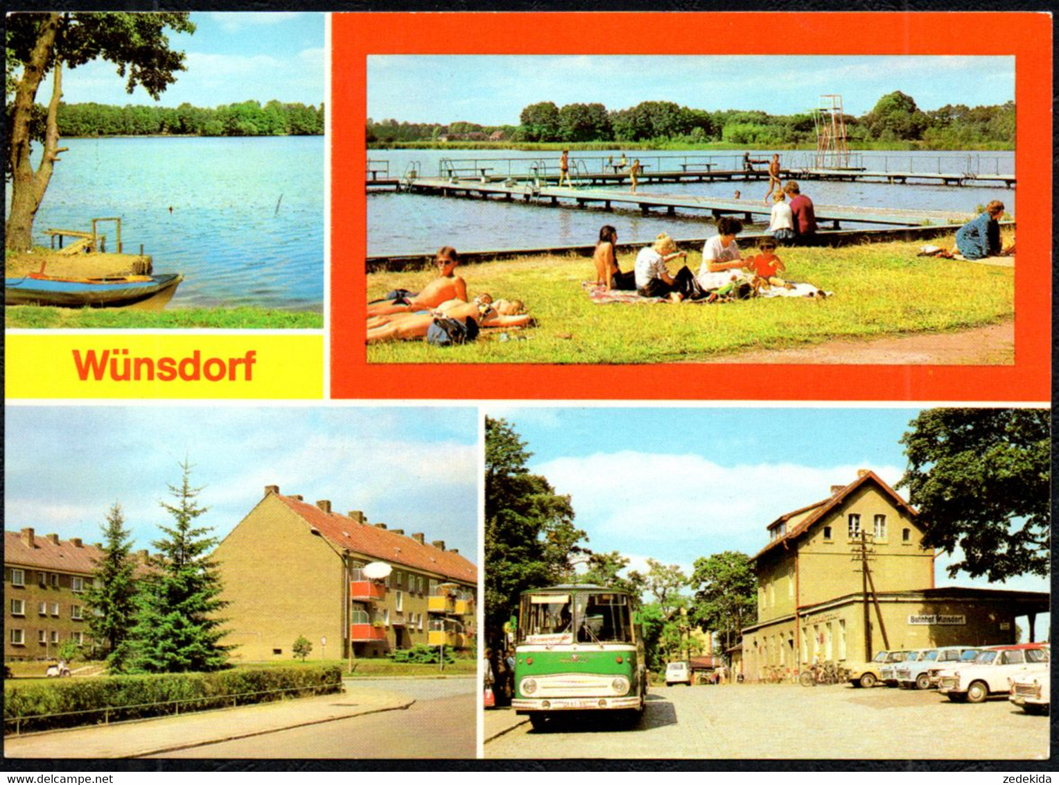 F8258 - Wünsdorf - Bahnhof Ikarus Omnibus - Bild Und Heimat Reichenbach - Zossen