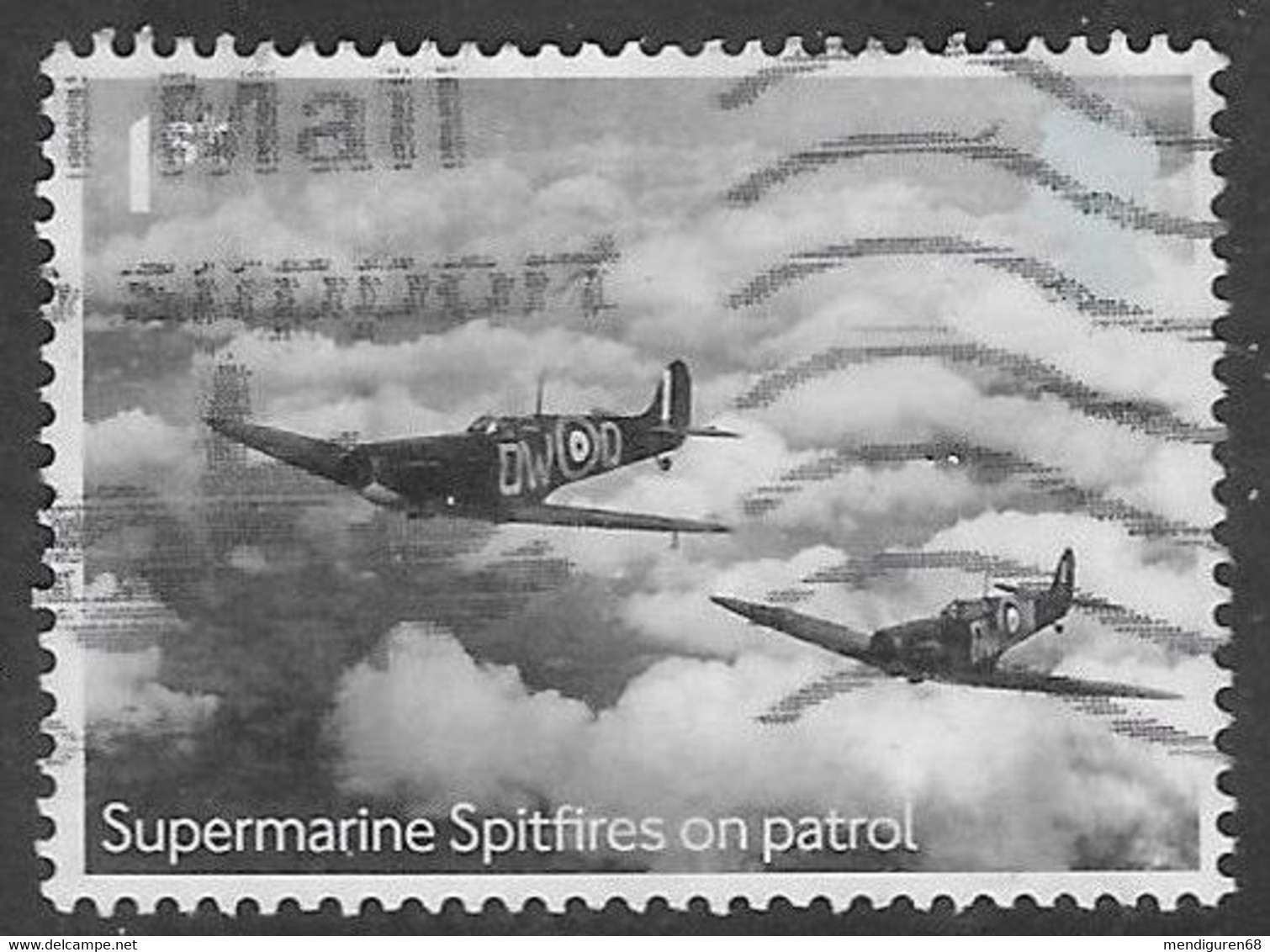GROSSBRITANNIEN GRANDE BRETAGNE GB 2015 BATTLE OF BRITAIN:CALL TO ENGAGE ENEMY AIRCRAFT 1S USED SG 3735C MI 3464 YT 4182 - Lettres & Documents
