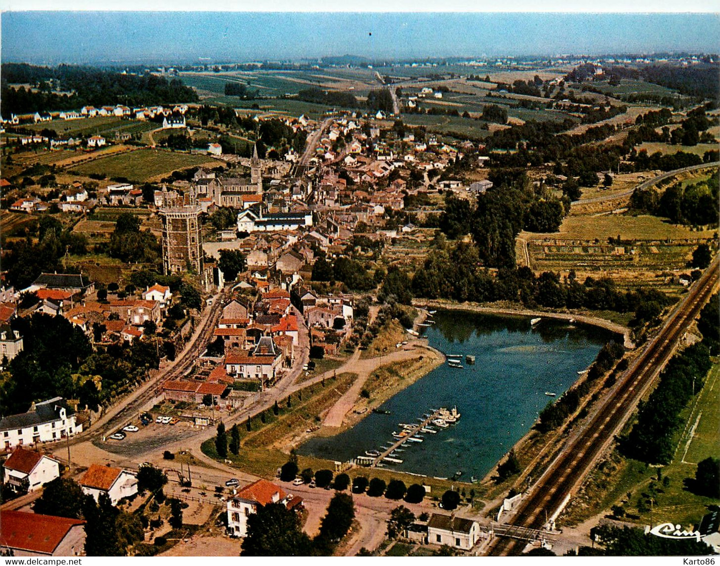 Oudon * Vue Générale Aérienne * Le Port De Plaisance - Oudon