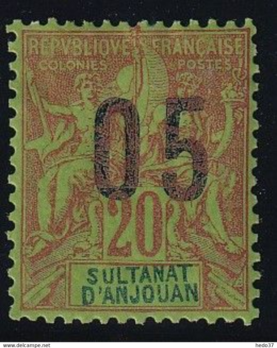 Anjouan N°23A - Variété Chiffres Espacés - Neuf * Avec Charnière - TB - Ongebruikt