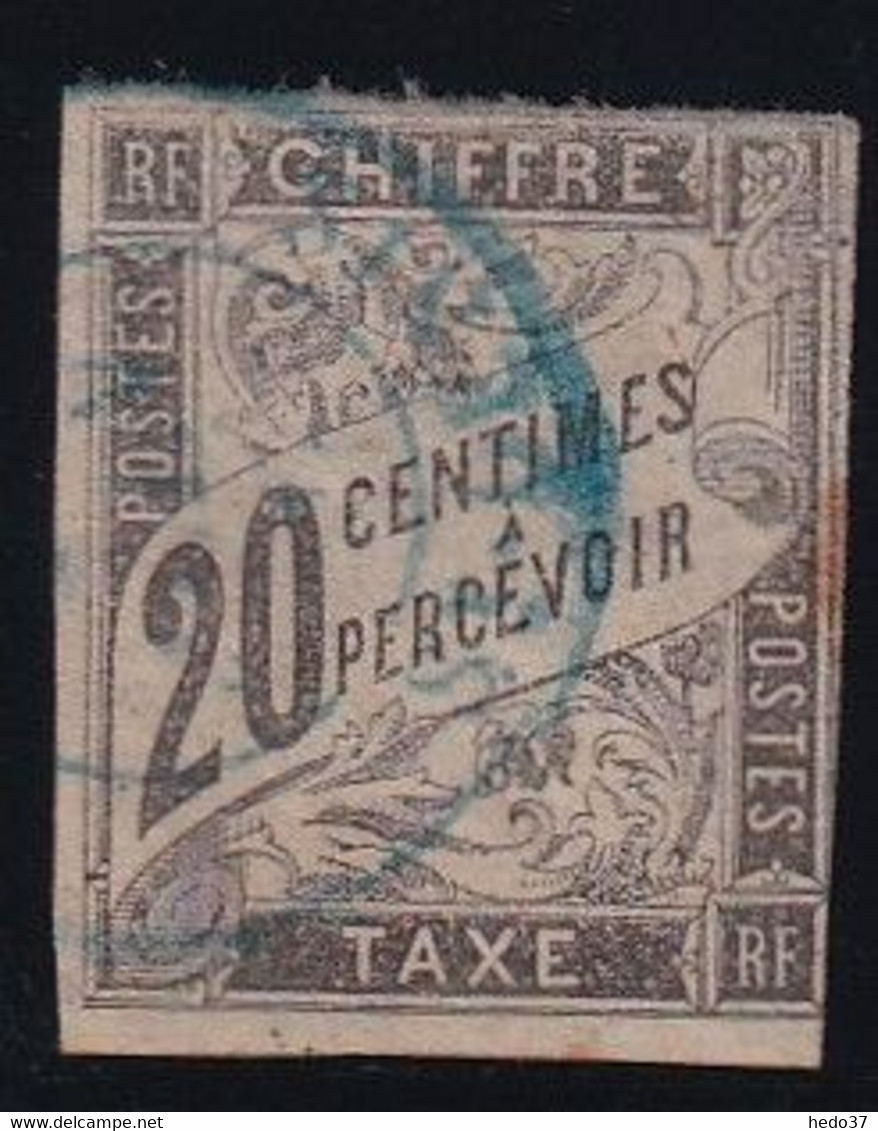 Réunion - Colonies Générales Taxe N°8 Oblitéré CàD Bleu St Denis - B - Segnatasse