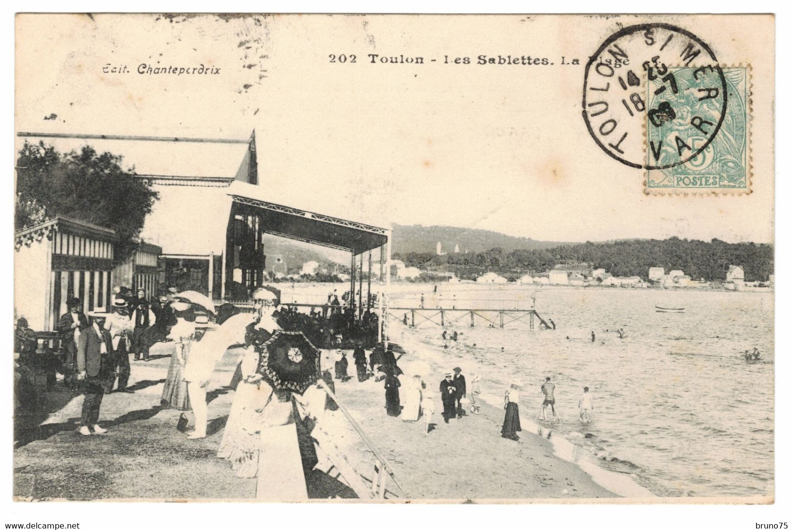 83 - LES SABLETTES - La Plage - Chanteperdrix 202 - 1906 - La Seyne-sur-Mer