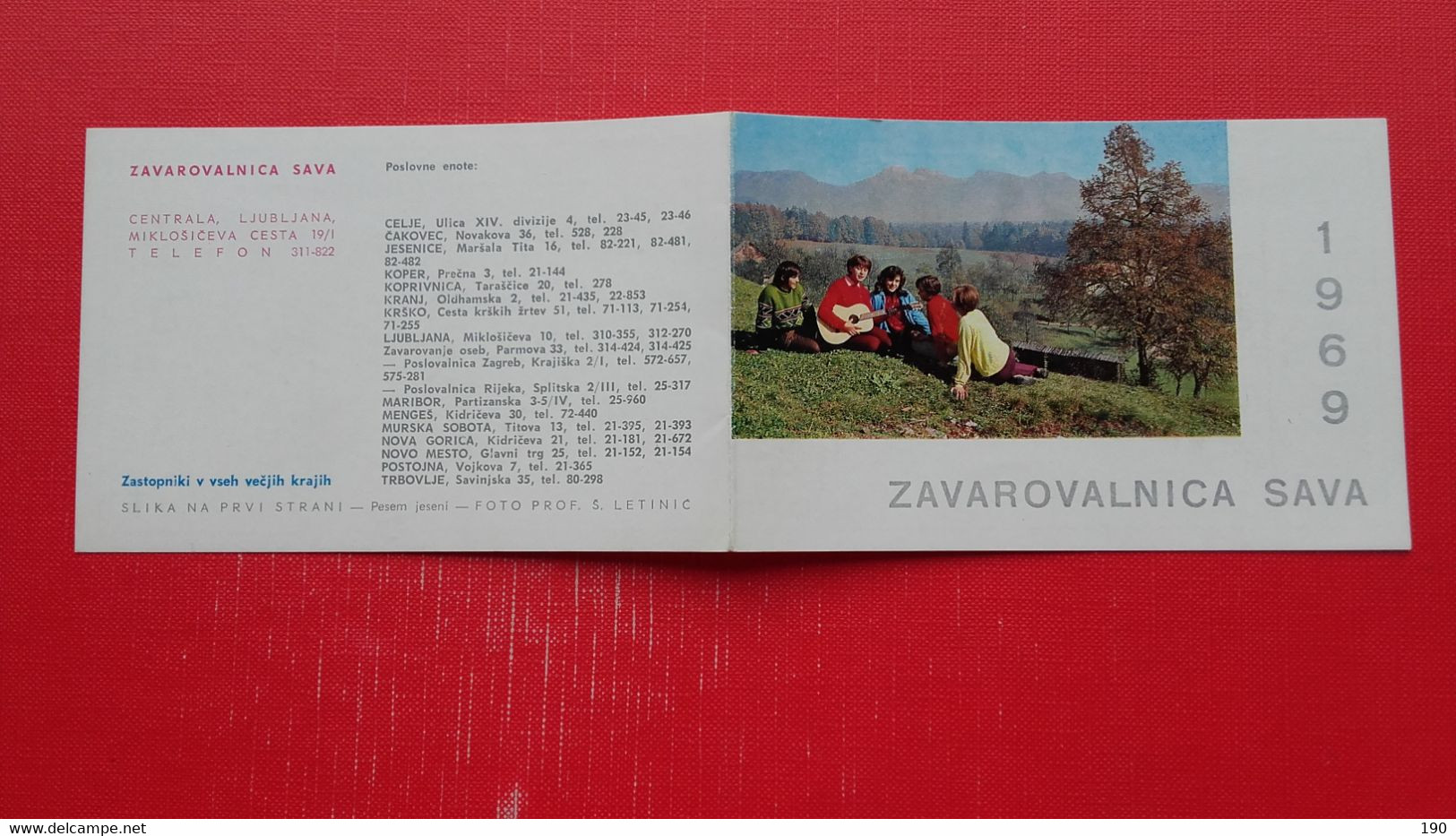 Insurance Company.Zavarovalnica Sava - Petit Format : 1961-70