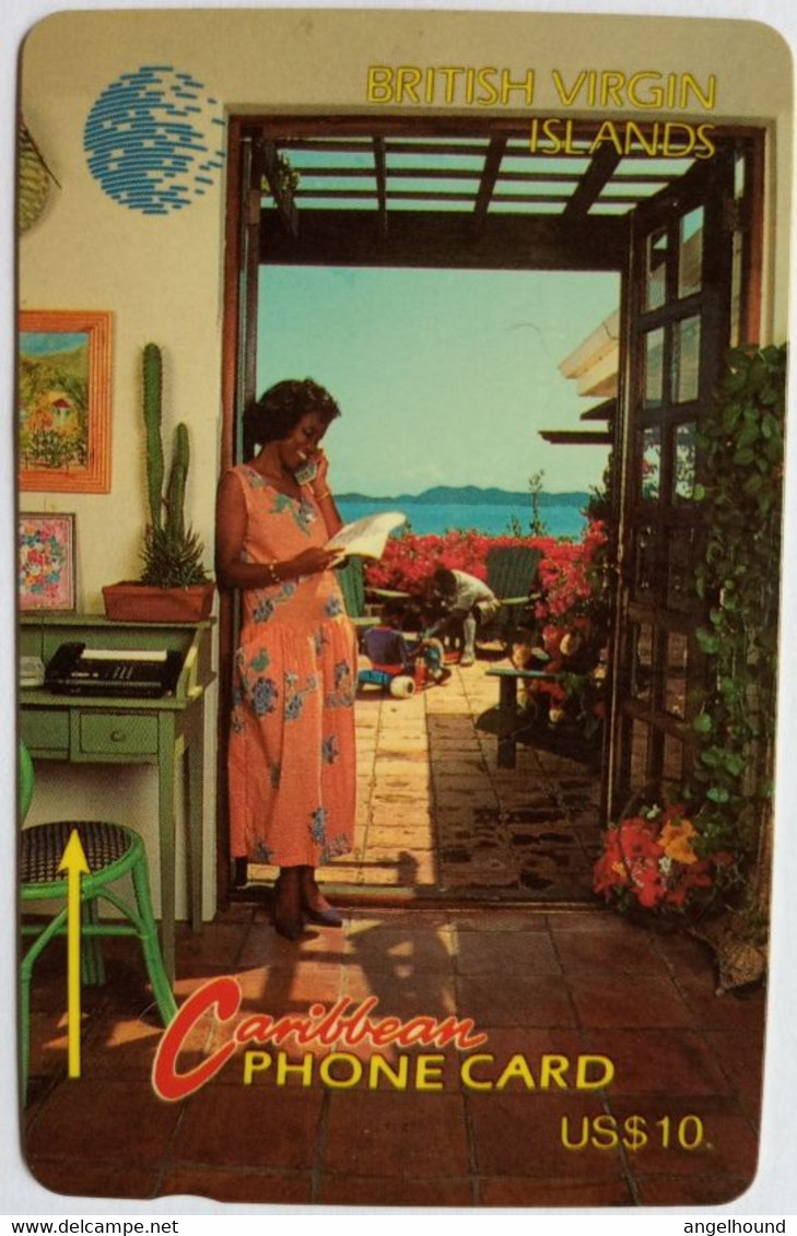 BVI Cable And Wireless US$10 13CBVB " Woman On Phone " - Jungferninseln (Virgin I.)