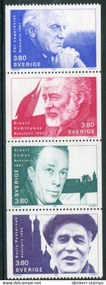 SWEDEN 1990 Nobel Literature Prize Laureates MNH / **.   Michel 1639-42 - Unused Stamps