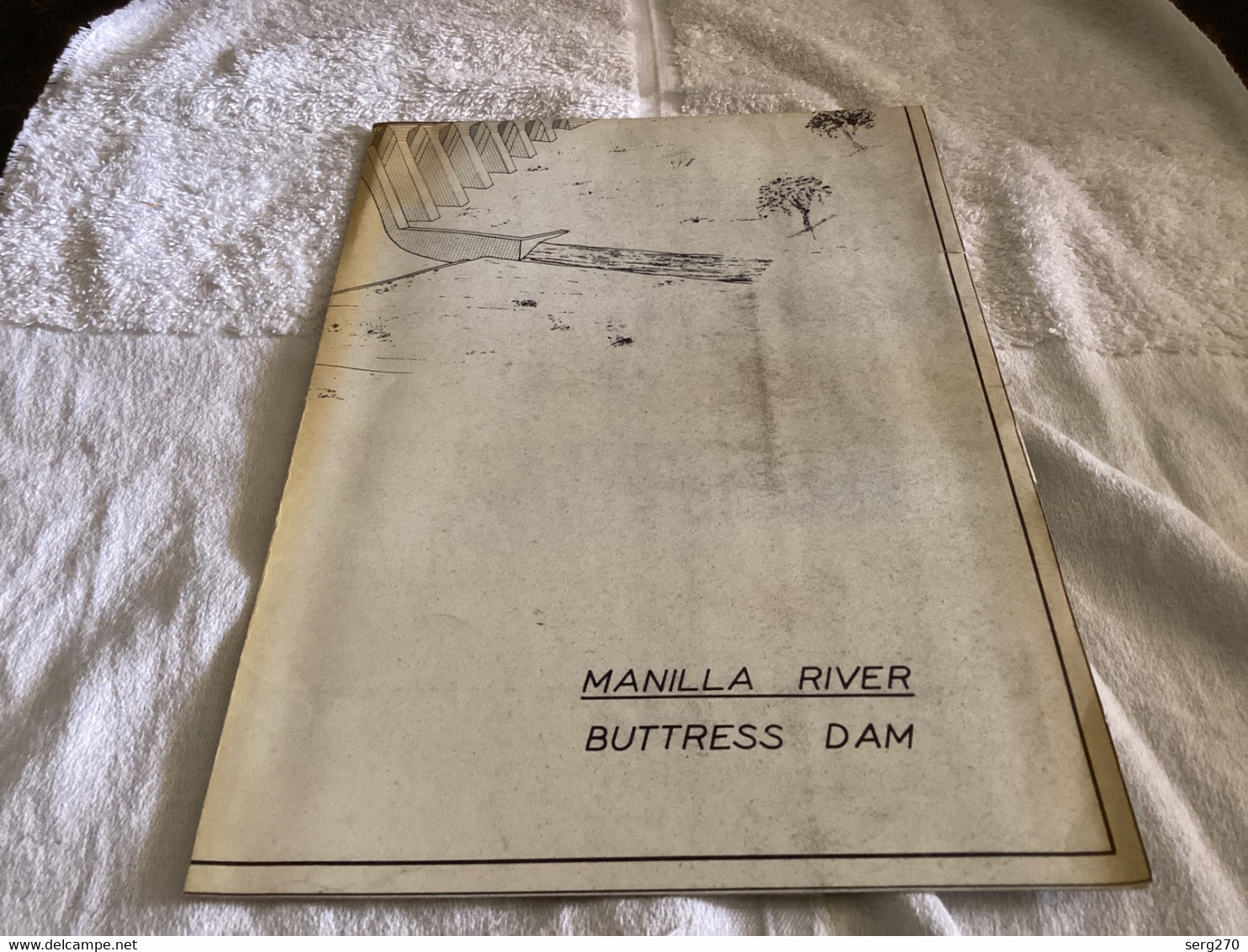 Plan Topographique Dessin  Du Barrage Manille Dam S Dam Site  Australia 1969  MANILLA RIVER DAM - Obras Públicas