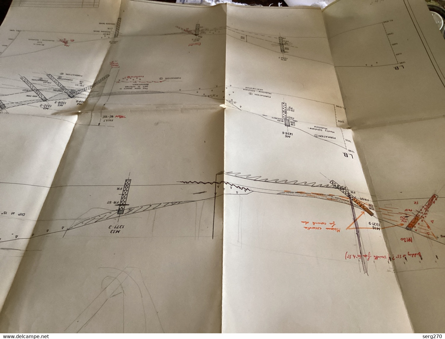 Plan Topographique Dessin  Du Barrage Manille Dam S Dam Site  Australia 1969  MANILLA RIVER DAM - Travaux Publics