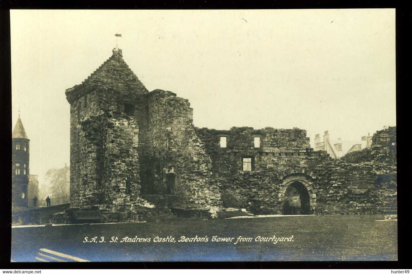 St Andrew's Castle Beaton's Tower From Courtyard - Fife