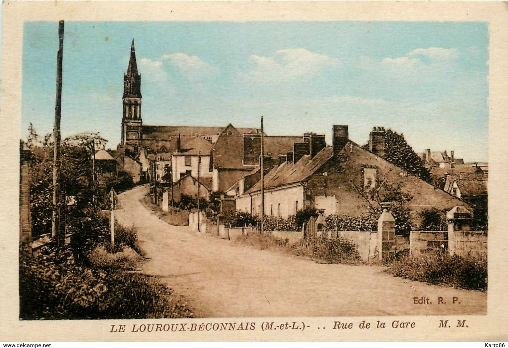 Le Louroux Béconnais * La Rue De La Gare - Le Louroux Beconnais