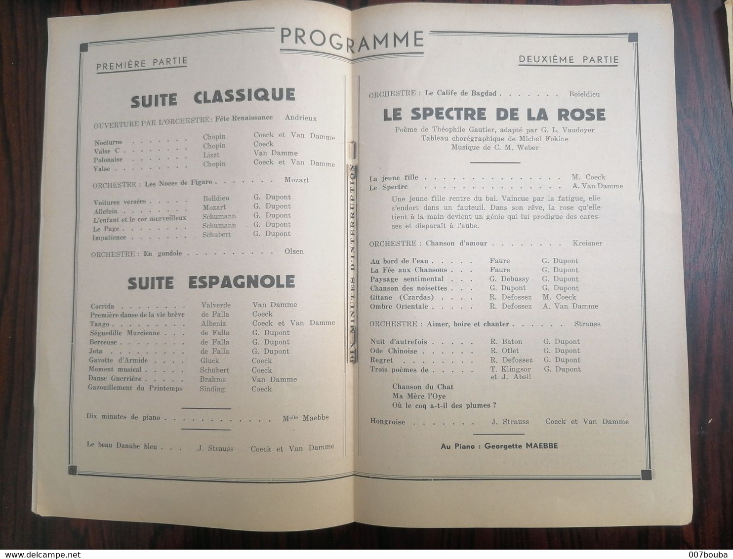 Mons / Théâtre PATRIA 1943 / Gala Au Profit Du Secours D'Hiver - Programmi