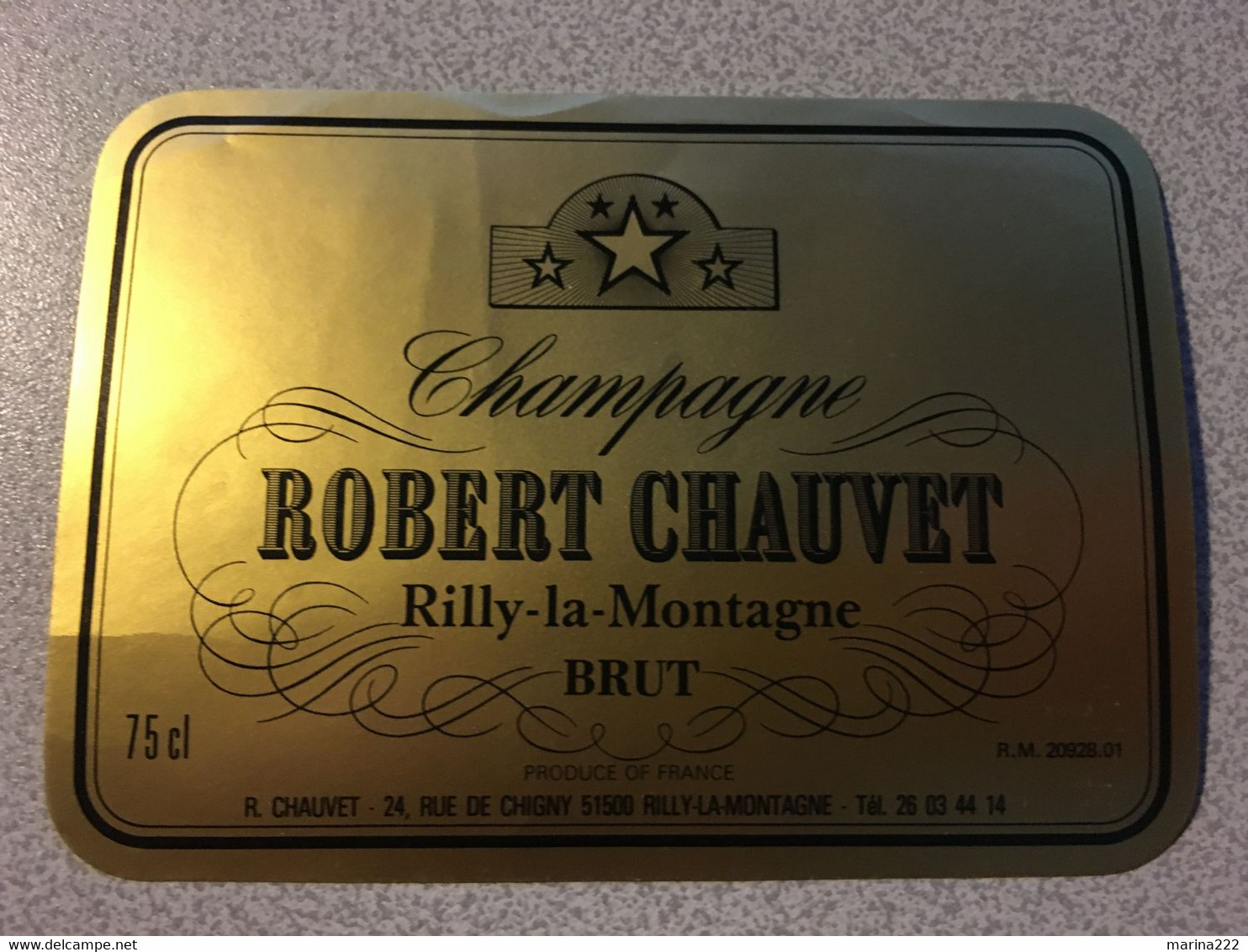 Etiquette Champagne N°1035 - Champagne