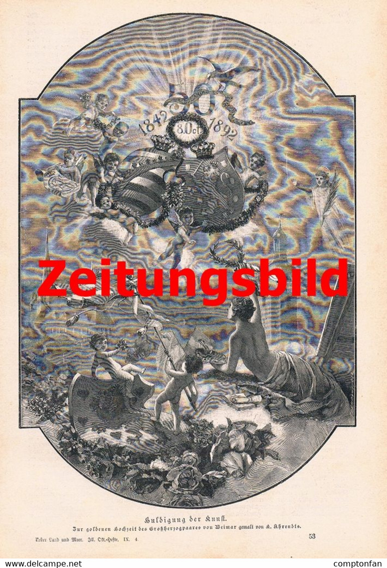 A102 1148 München Künstler Lenbachhaus Kaulbach Defregger Artikel / Bilder 1892 !! - Other & Unclassified