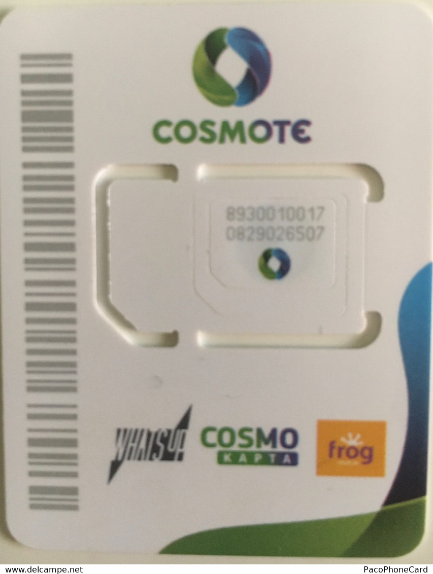 Paco \ GRECIA \ GSM \ GR-COS-GSM-88 \ Cosmote, What's Up, Frog New Design-Mini Card 4 \ Perfetta - Grèce