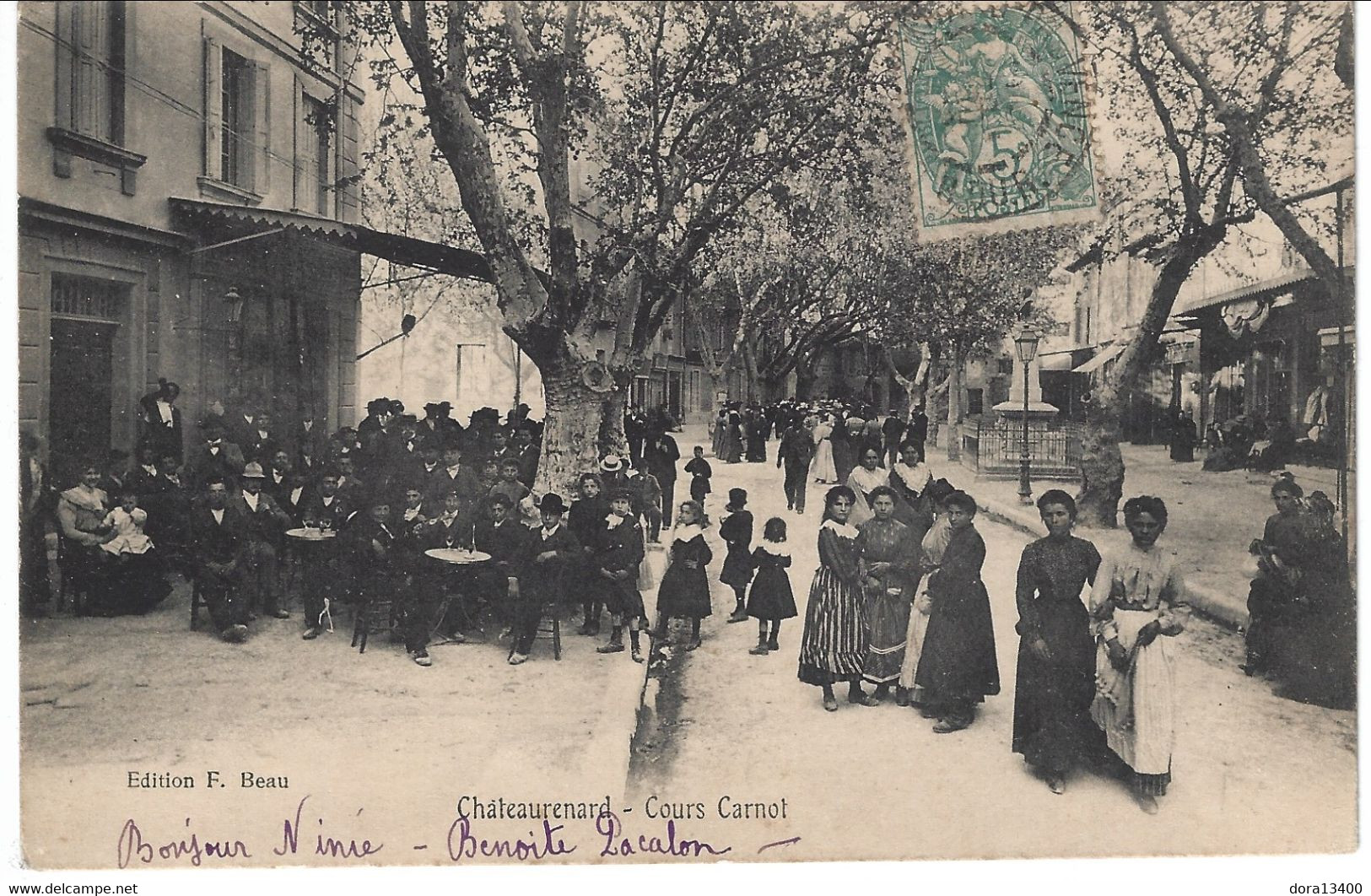 CPA13- CHATEAURENARD- Cours Carnot - Chateaurenard