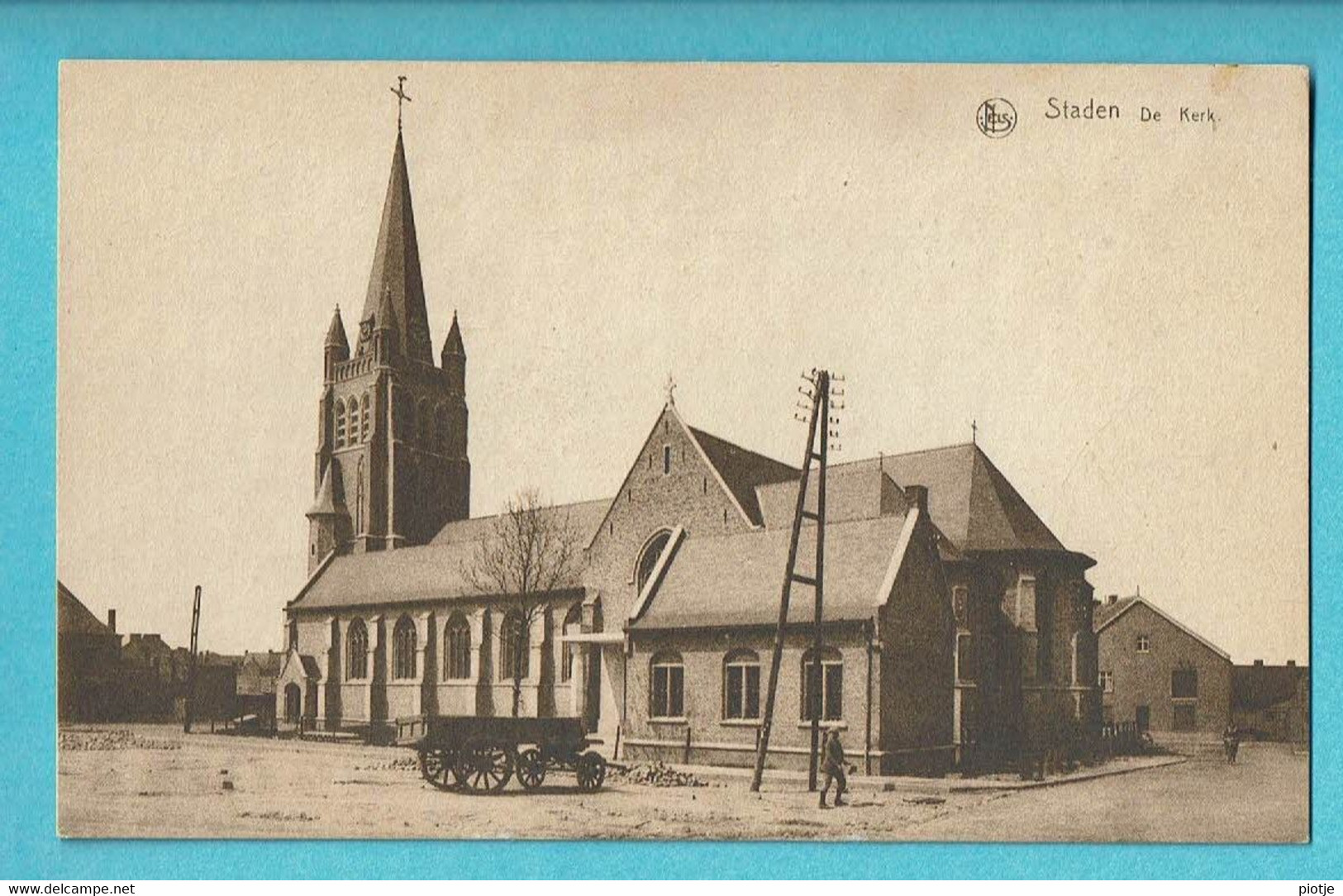 * Staden (West Vlaanderen) * (Nels, Uitgave Sansen Vanneste) De Kerk, église, Church, Kirche, Animée, Old, Rare - Staden