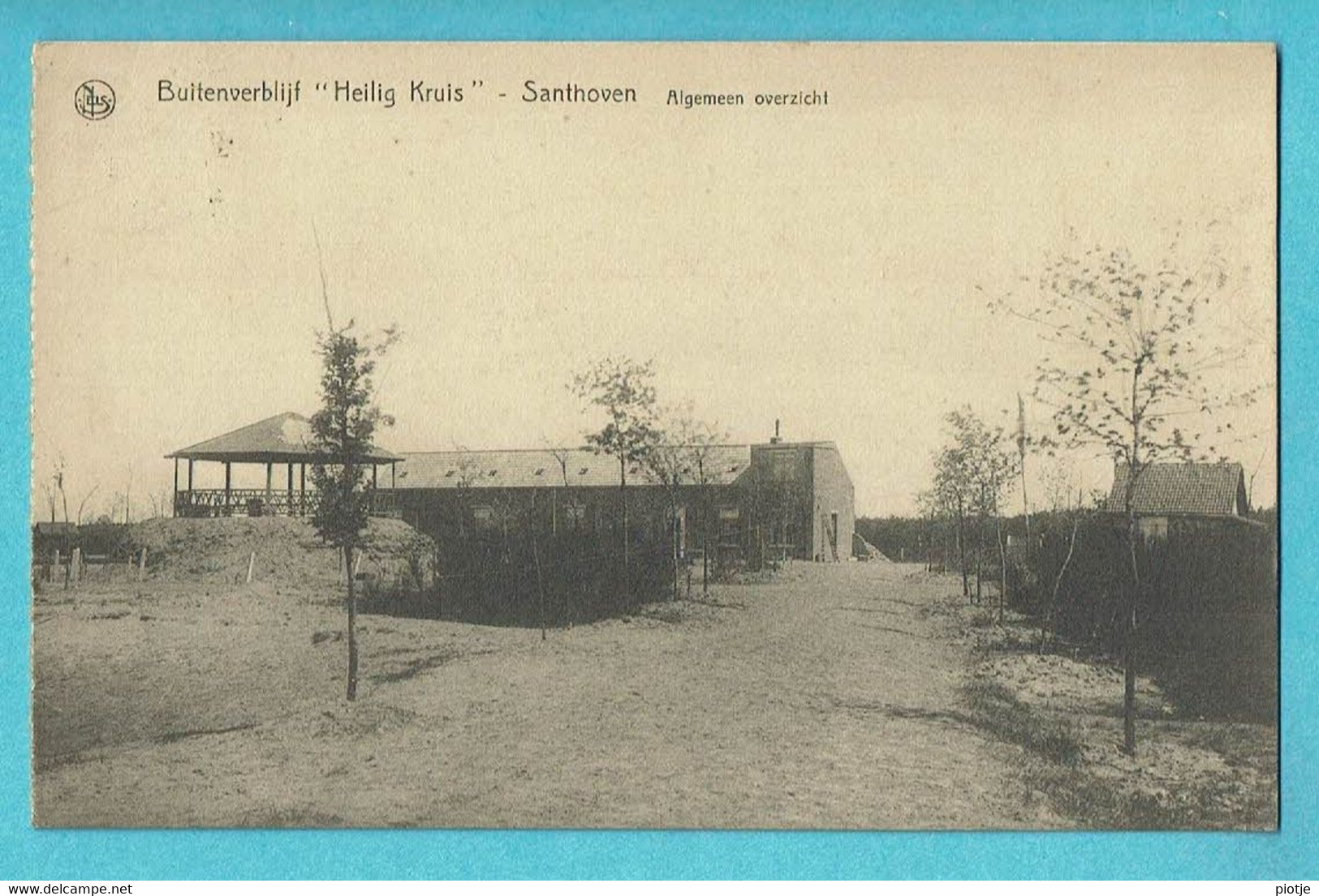 * Zandhoven - Santhoven (Antwerpen - Anvers) * (Nels, R. Debrandt) Buitenverblijf Heilig Kruis, Kiosk, Algemeen Zicht - Zandhoven