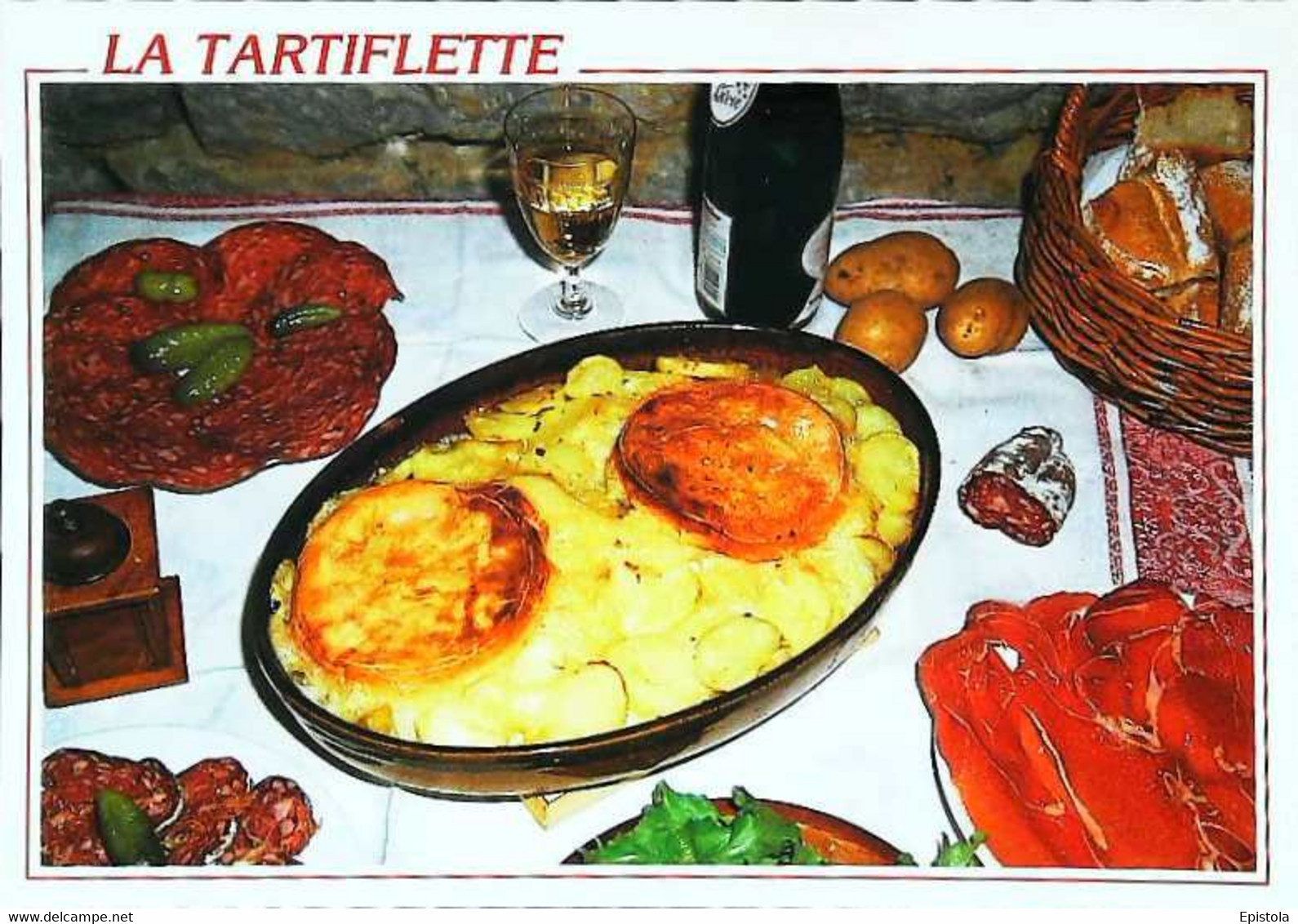 ►  CPSM Recette  Tartiflette - Recettes (cuisine)